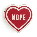 These Are Things-NOPE Heart Enamel Pin-accessory-gather here online