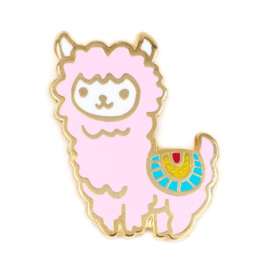 These Are Things-Pink Llama Enamel Pin by These Are Things-accessory-gather here online