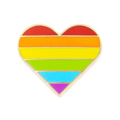These Are Things-Rainbow Pride Heart Enamel Pin-accessory-gather here online