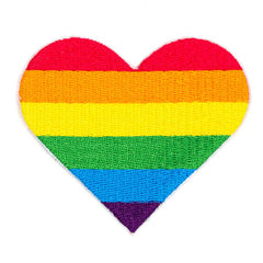 These Are Things-Rainbow Pride Heart Iron-On Patch-accessory-gather here online