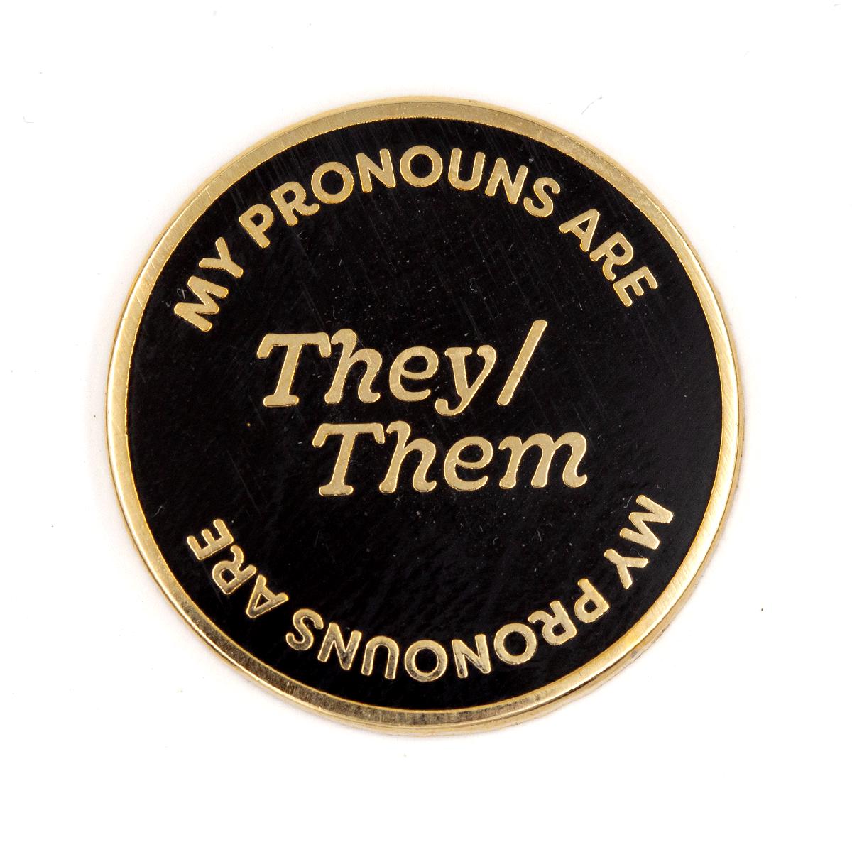 These Are Things-They Them Pronouns Enamel Pin-accessory-gather here online