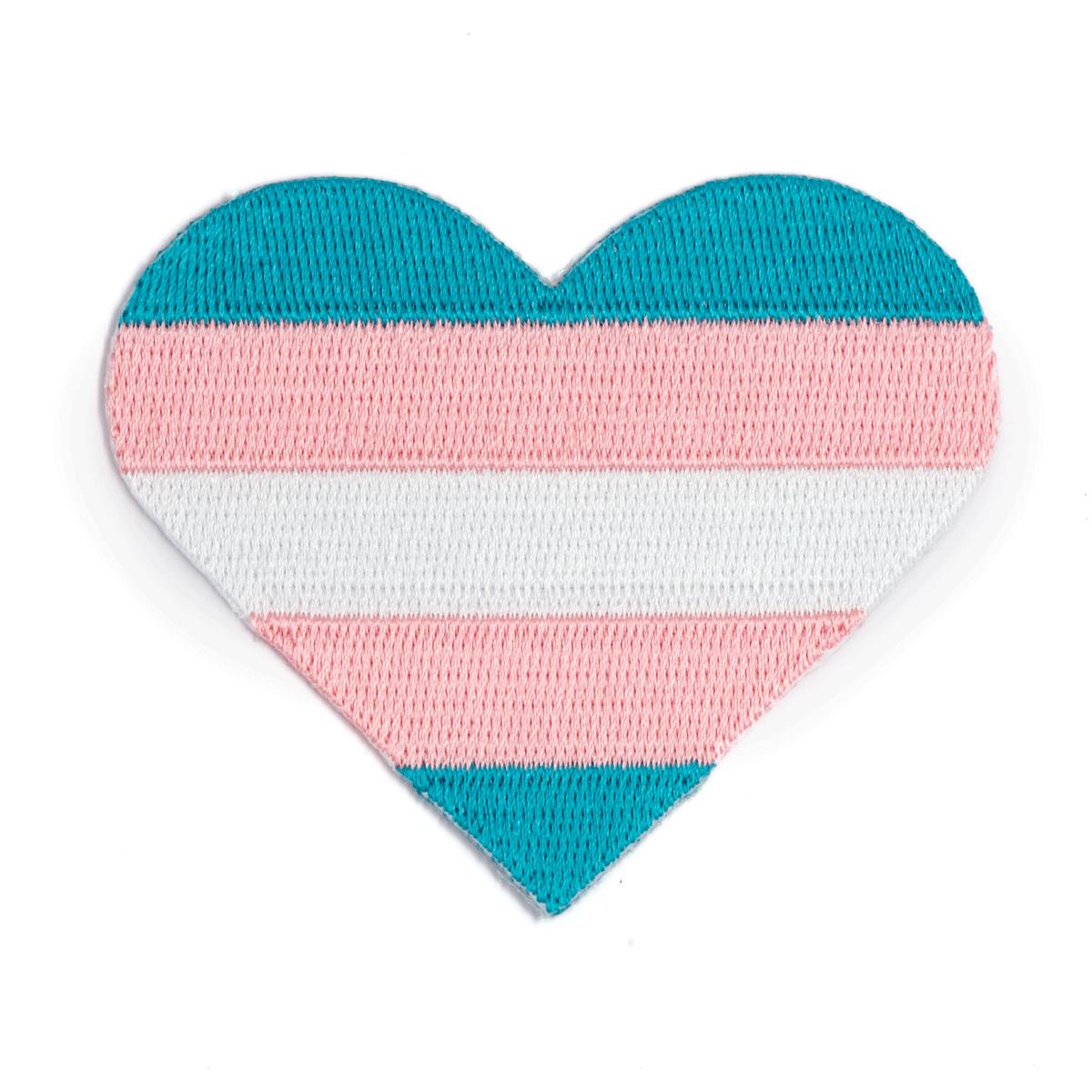 These Are Things-Trans Pride Heart Iron-On Patch-accessory-gather here online