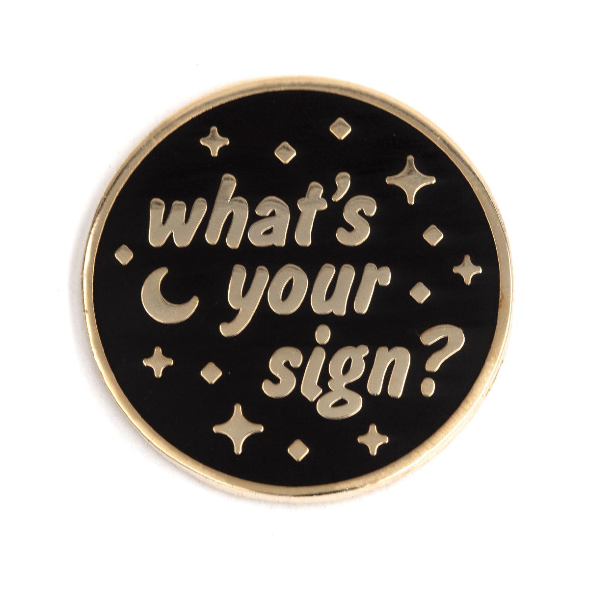 These Are Things-What’s Your Sign Enamel Pin-accessory-gather here online