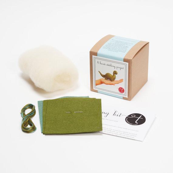 Threadfollower - Brontosaurus Hand Stitching Kit - Default - gatherhereonline.com