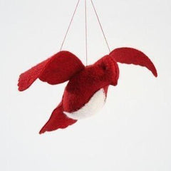 Threadfollower - Cranberry Bird in Flight Hand Stitching Kit - Default - gatherhereonline.com