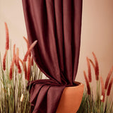 Atelier Brunette-Viscose Linen-fabric-Rust-gather here online
