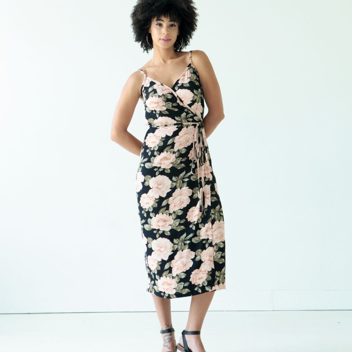 True Bias-Calvin Wrap Dress & Top (Sizes 0-18)-sewing pattern-gather here online