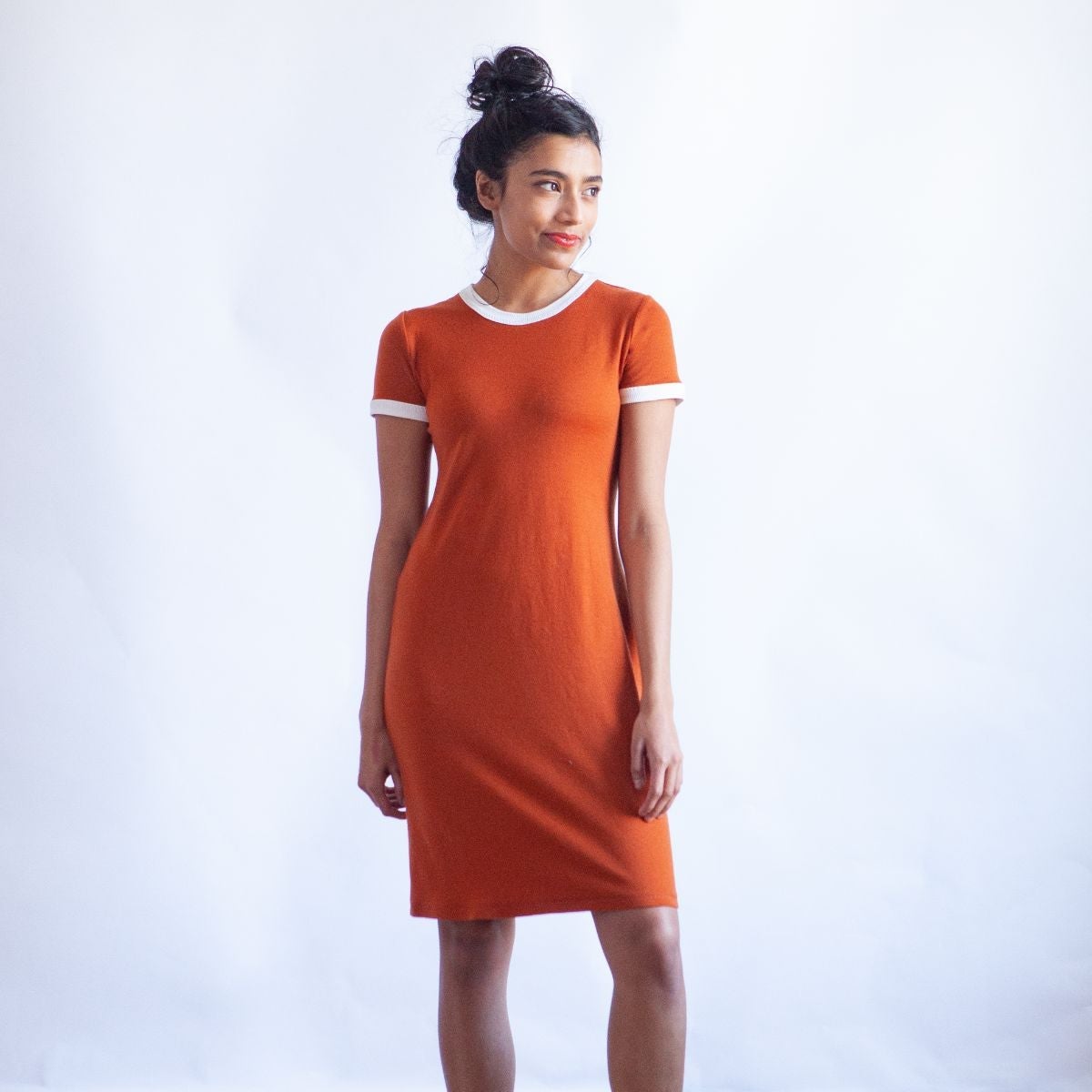 True Bias-Rio Ringer T-Shirt & Dress (Sizes 0-18) by True Bias-sewing pattern-gather here online