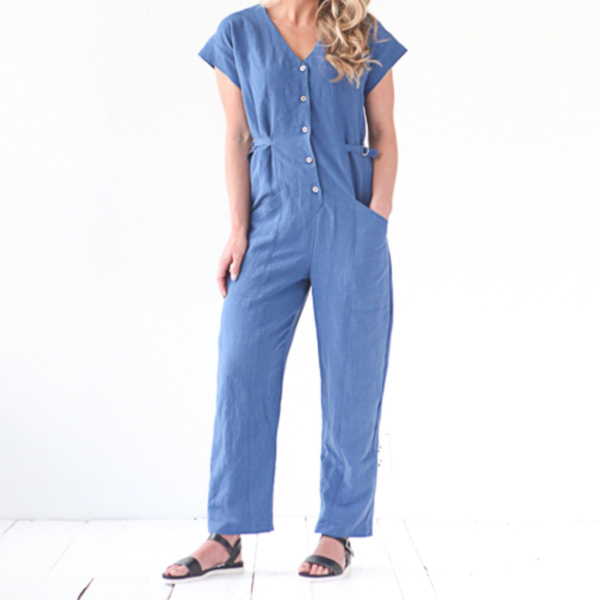 True Bias-Yari Jumpsuit Pattern-sewing pattern-gather here online