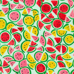 Robert Kaufman-Watermelon Slices on Mint-fabric-gather here online