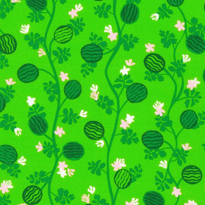 Robert Kaufman-Watermelon Vines on Clover-fabric-gather here online