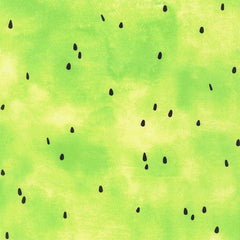 Robert Kaufman-Watermelon Seeds on Lime-fabric-gather here online
