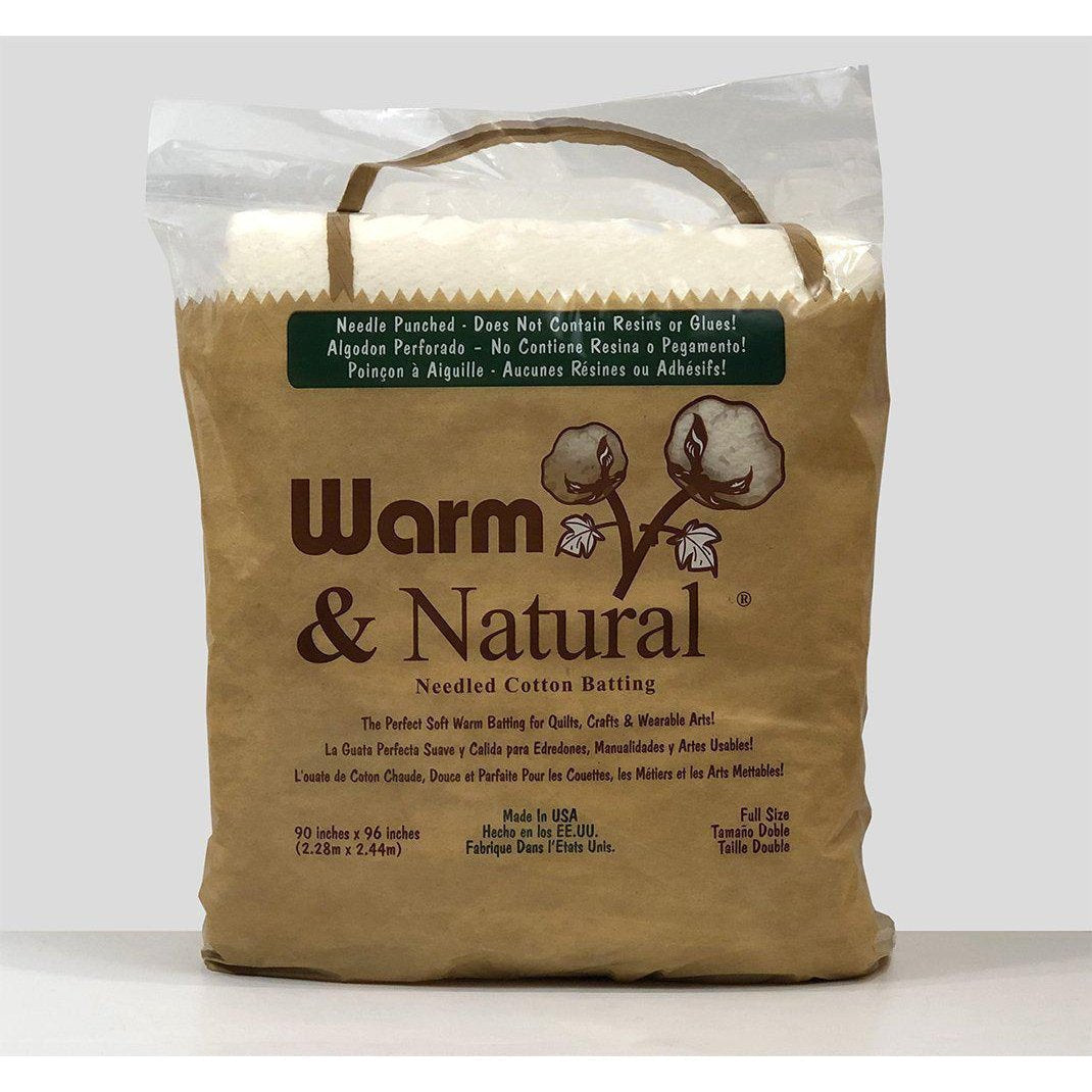 Warm & Natural Cotton Batting - Twin Size - 72 inch x 90 inch