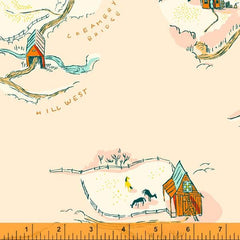 Windham Fabrics-Buttercup Map Palest Pink-fabric-gather here online