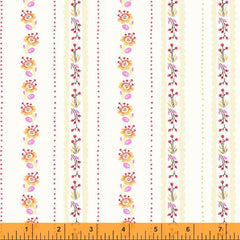 Windham Fabrics-Floral Stripe Lilac-fabric-gather here online
