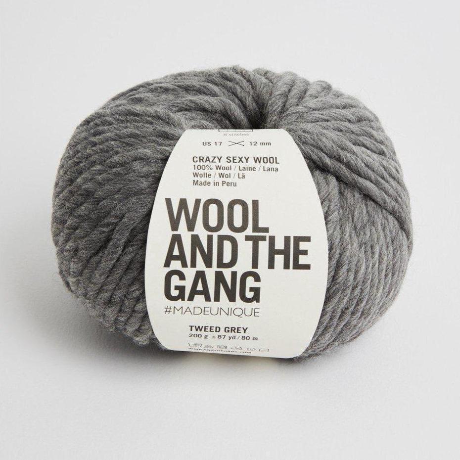 Wool and the Gang Crazy Sexy Wool 98 Tweed Grey