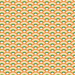 Cotton + Steel-Rainforest Rainbow Orange Burst-fabric-gather here online