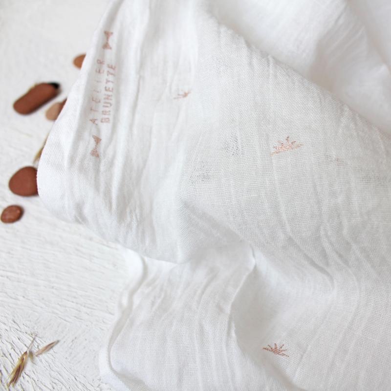 Atelier Brunette - Sunset Off White on Cotton Crepe - - gatherhereonline.com