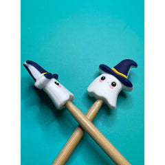 Comma Craft Co-Kawaii Ghost Knitting Needle Stitch Holders-knitting notion-gather here online
