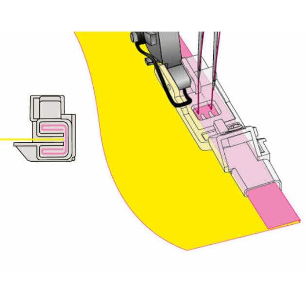 Bernette-b42/b48 Binder Attachment for Unfolded Bias Tape-sewing machine feet-gather here online