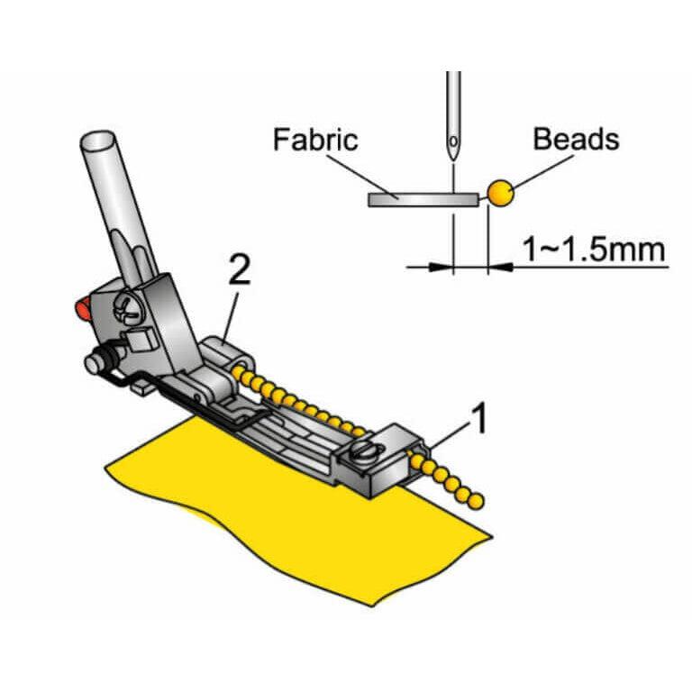 Bernette-b44/b48/b64/b68 Serger Beading & Sequin Foot-sewing_machine_feet-gather here online