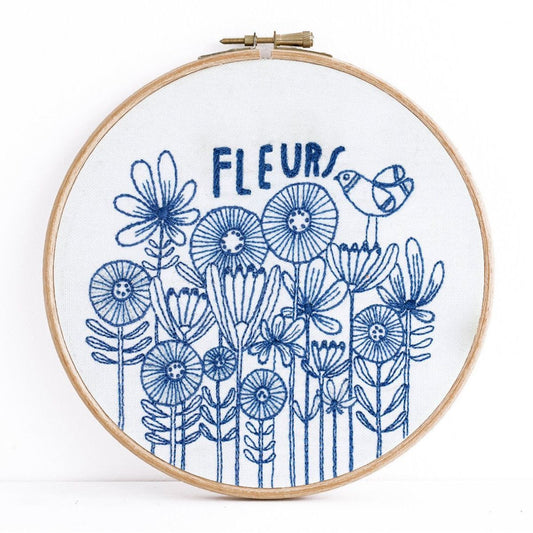 budgiegoods-Fleurs Embroidery Kit-embroidery kit-gather here online