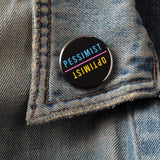Word For Word-Optimist/Pessimist Pinback Button-accessory-gather here online
