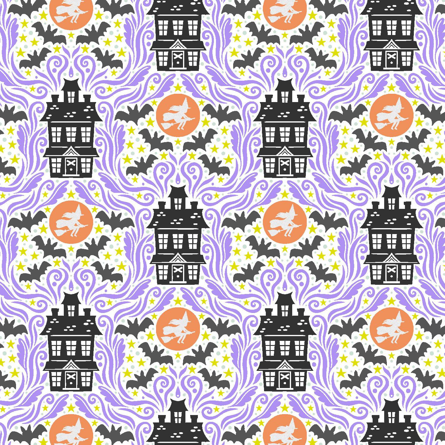 Cotton + Steel-Haunted House Hidden Realm Pearlescent-fabric-gather here online