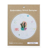 Kiriki Press-Coral Reef Embroidery Stitch Sampler-embroidery kit-gather here online