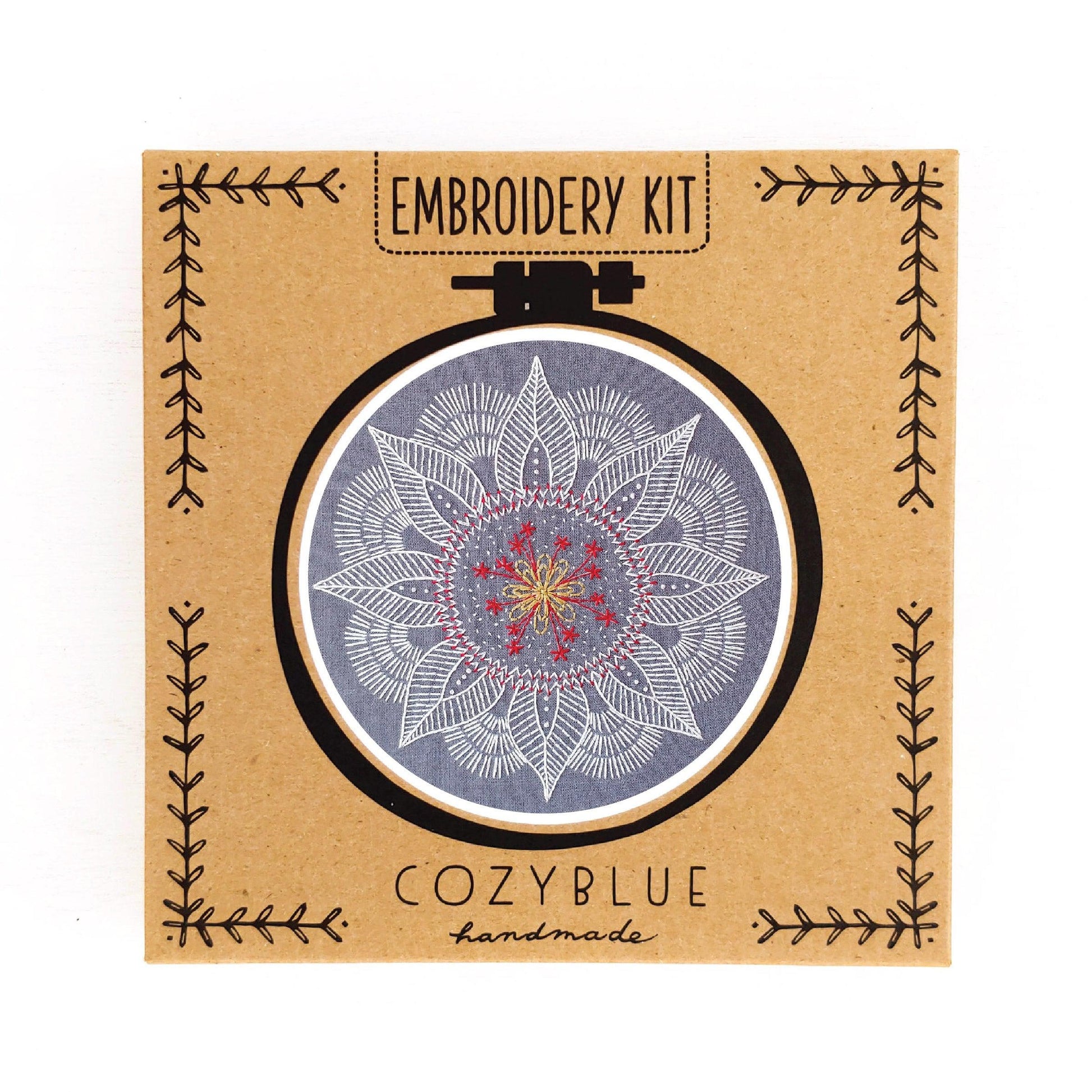 CozyBlue-Autumn Mandala Embroidery Kit-embroidery/xstitch kit-gather here online