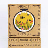 CozyBlue - Bee Lovely Embroidery Kit - Default - gatherhereonline.com