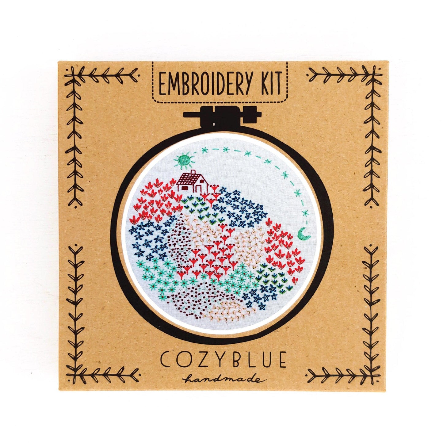CozyBlue-Close to Home Embroidery Kit-embroidery/xstitch kit-gather here online