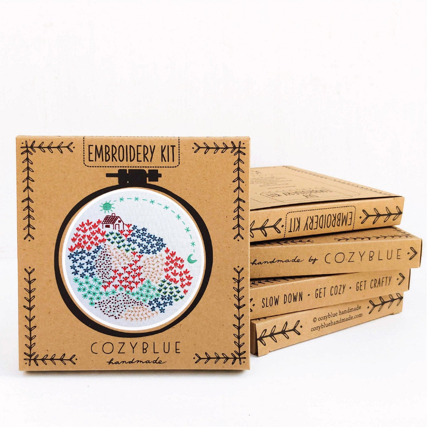 CozyBlue-Close to Home Embroidery Kit-embroidery/xstitch kit-gather here online