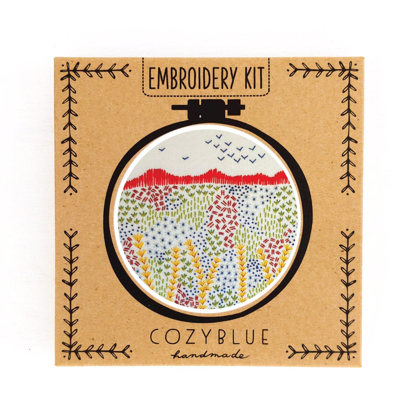 CozyBlue - Evening Walk embroidery kit - Default - gatherhereonline.com