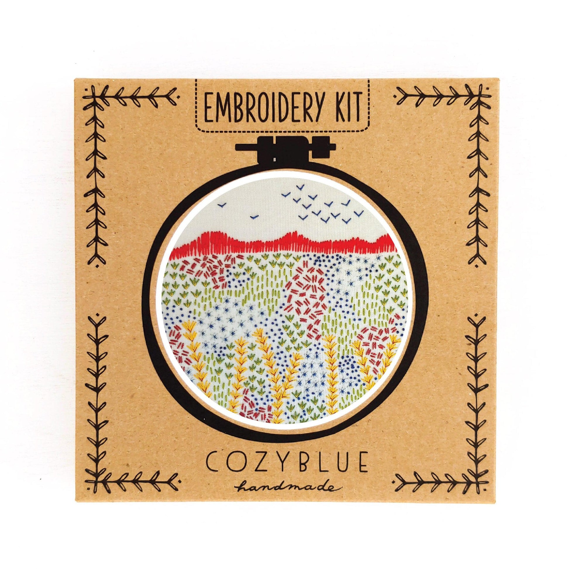 CozyBlue - Evening Walk embroidery kit - Default - gatherhereonline.com