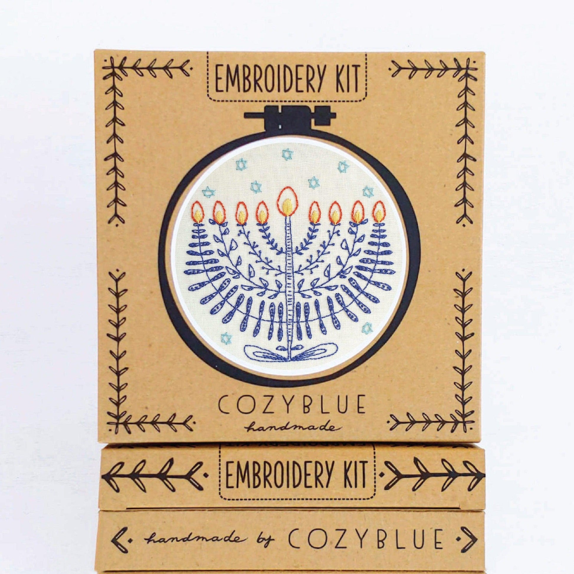 CozyBlue-Festival of Lights Embroidery Kit-embroidery kit-gather here online