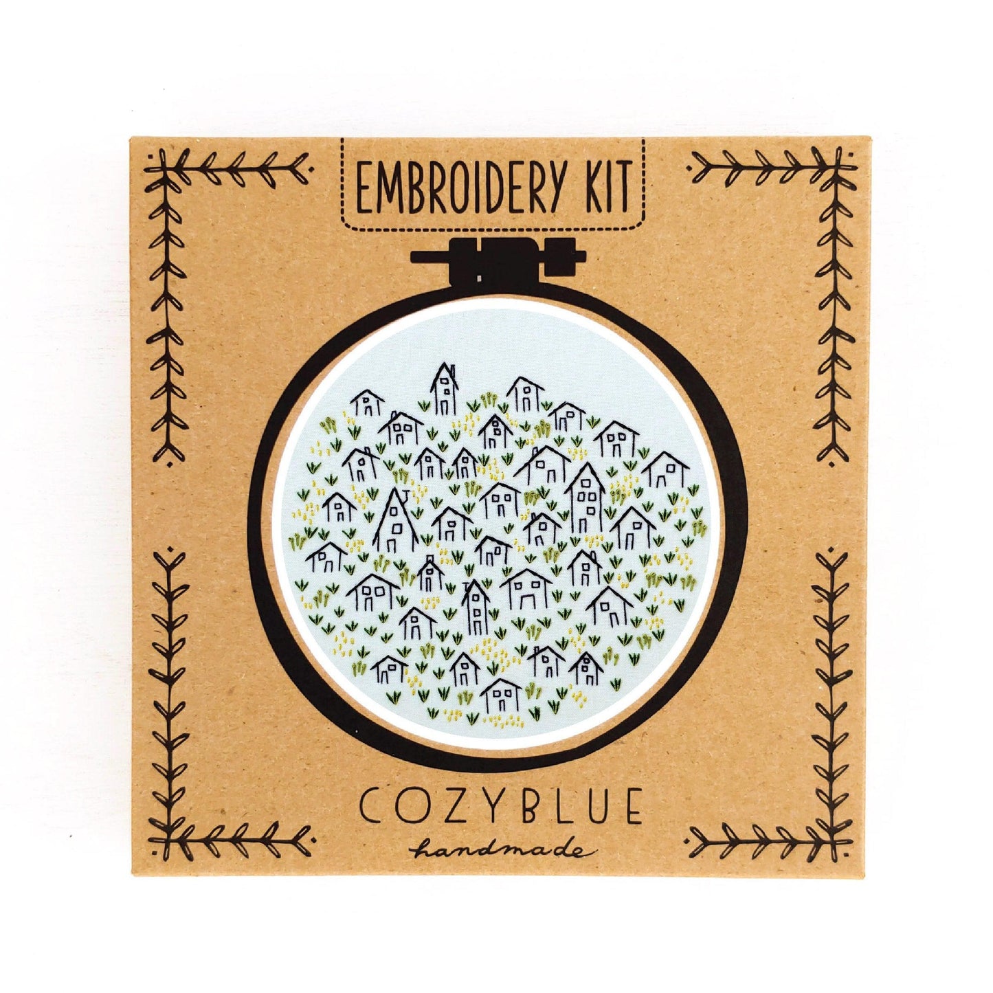 CozyBlue-It Takes A Village Embroidery Kit-embroidery/xstitch kit-gather here online