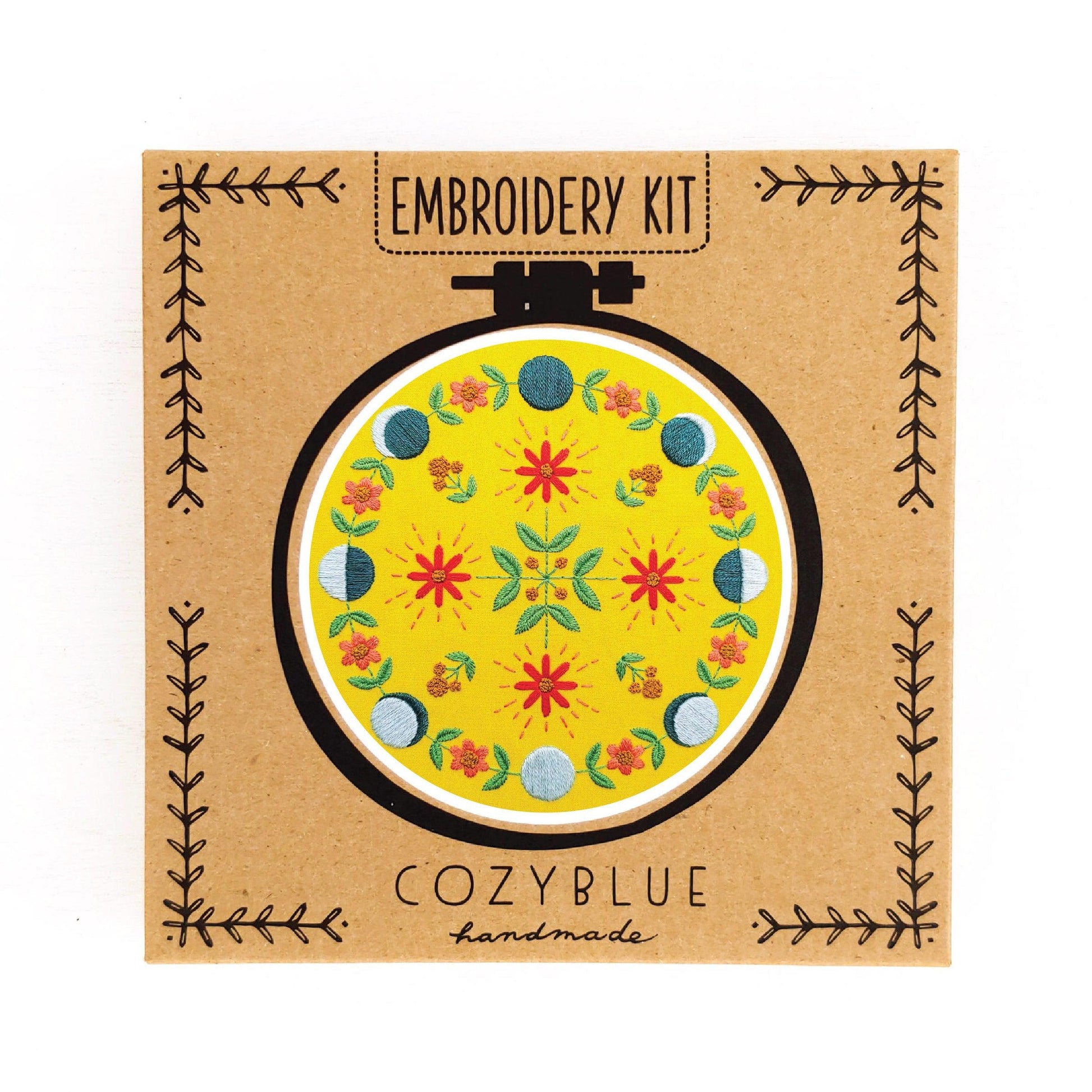 CozyBlue-Moon Flow Embroidery Kit-embroidery/xstitch kit-gather here online