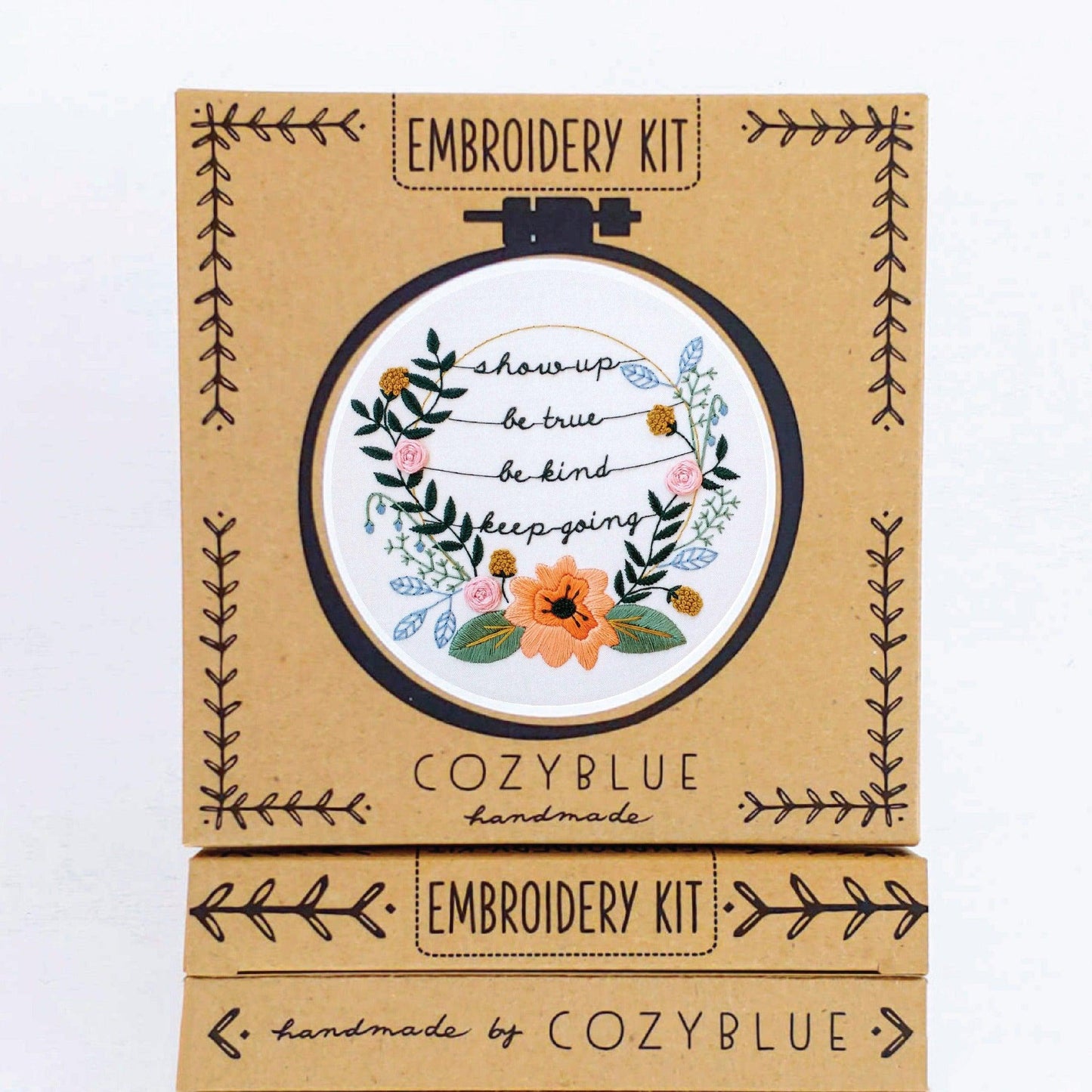 CozyBlue-Show Up Embroidery Kit-embroidery/xstitch kit-Default-gather here online