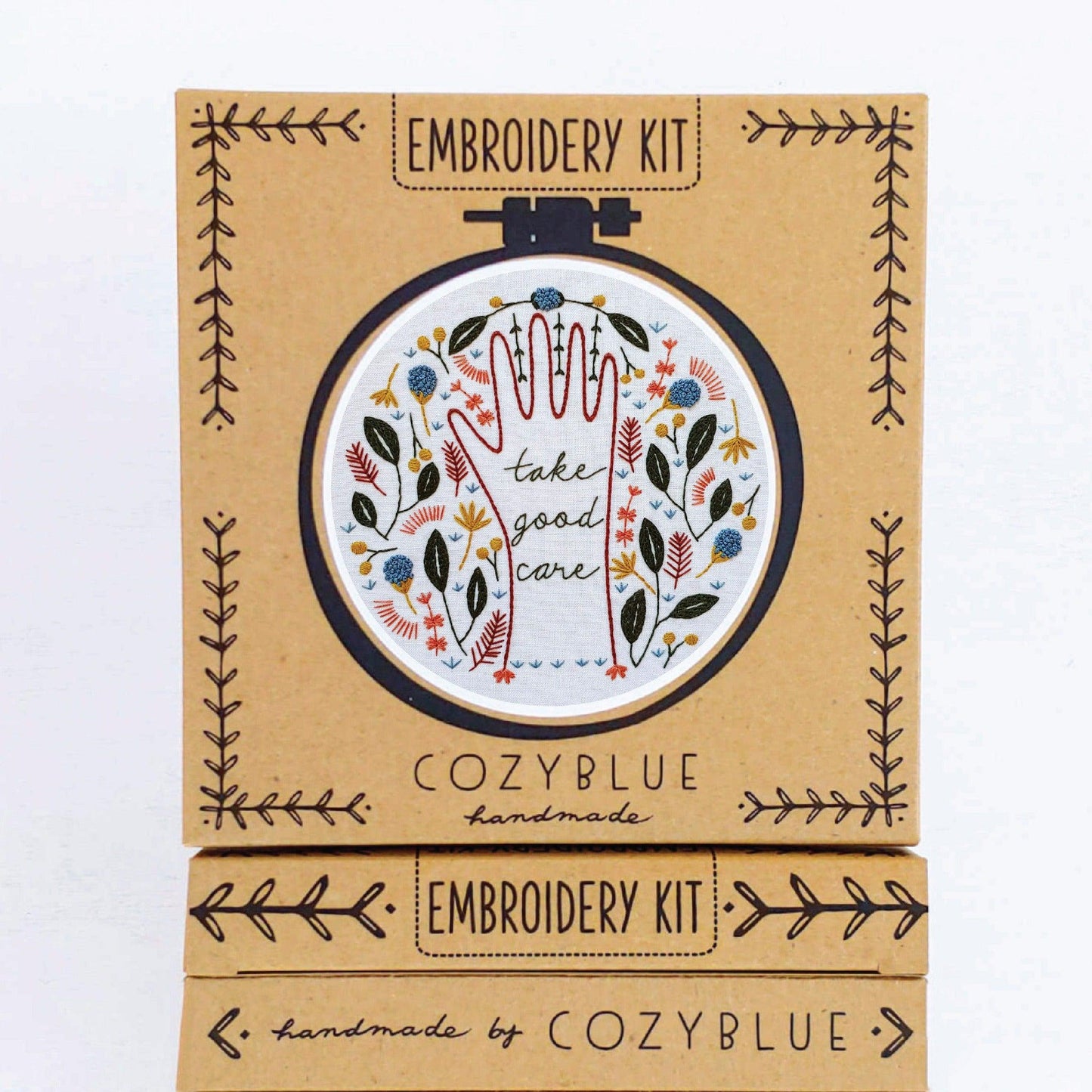 CozyBlue-Take Good Care Embroidery Kit-embroidery/xstitch kit-gather here online