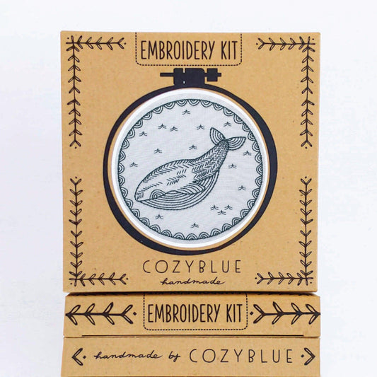 CozyBlue-Whale of a Time embroidery kit-embroidery/xstitch kit-Default-gather here online