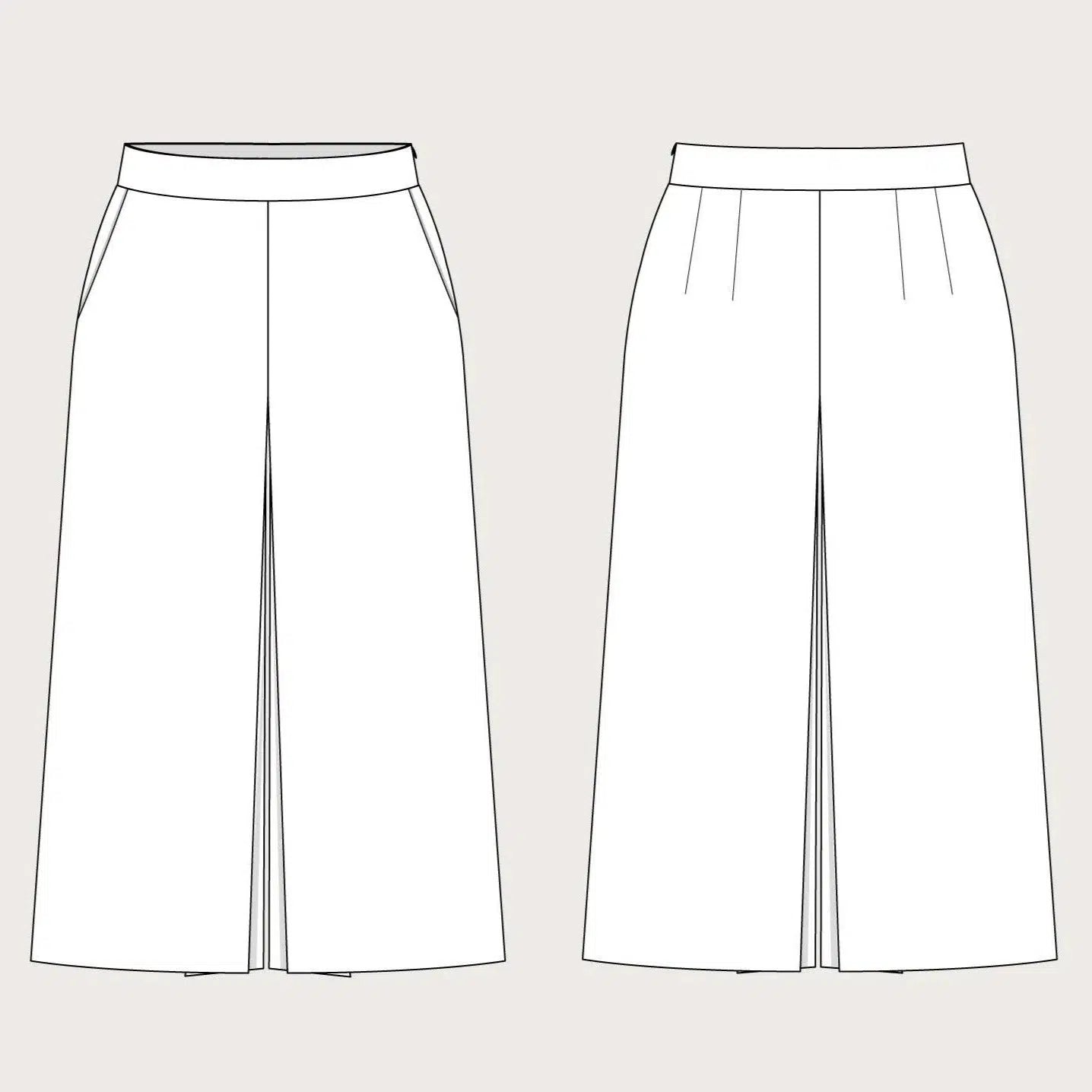 Assembly Line-Culottes Pattern-sewing pattern-gather here online