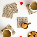 Flax & Twine-Corrine Coasters Kit-knitting / crochet kit-gather here online