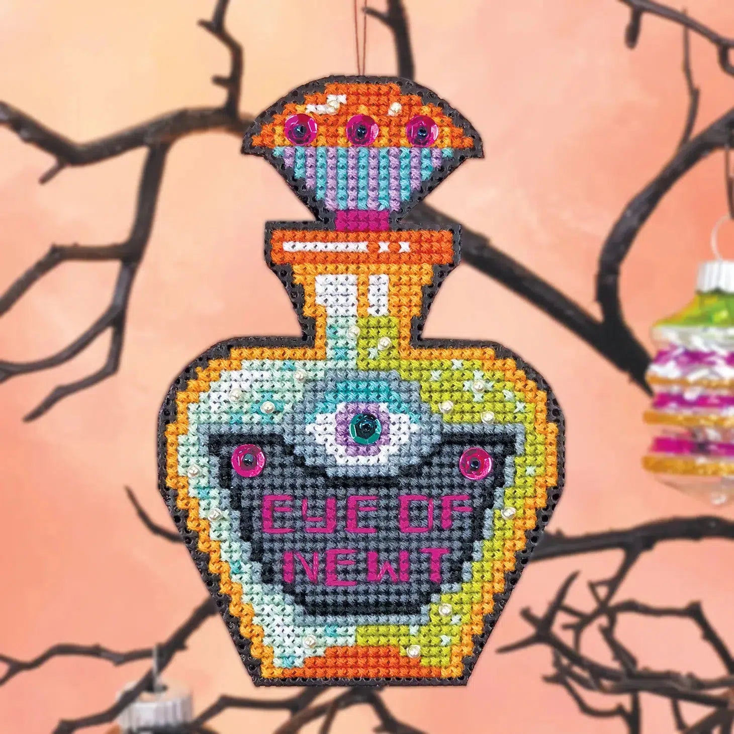 Eye of Newt Cross Stitch Ornament Kit – gather here online