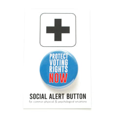 Word For Word-Protect Voting Rights Now Pinback Button-accessory-gather here online