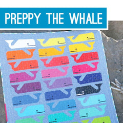Elizabeth Hartman-Preppy the Whale Quilt Pattern by Elizabeth Hartman-quilting pattern-gather here online