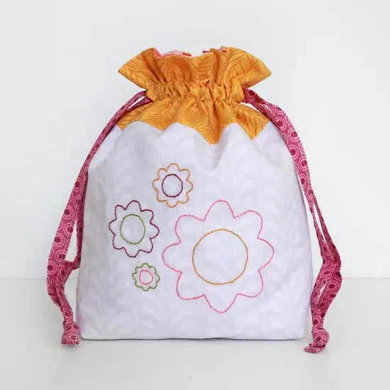 In Color Order - Jeni Baker-Lined Drawstring Bag Expansion Pattern-sewing pattern-gather here online