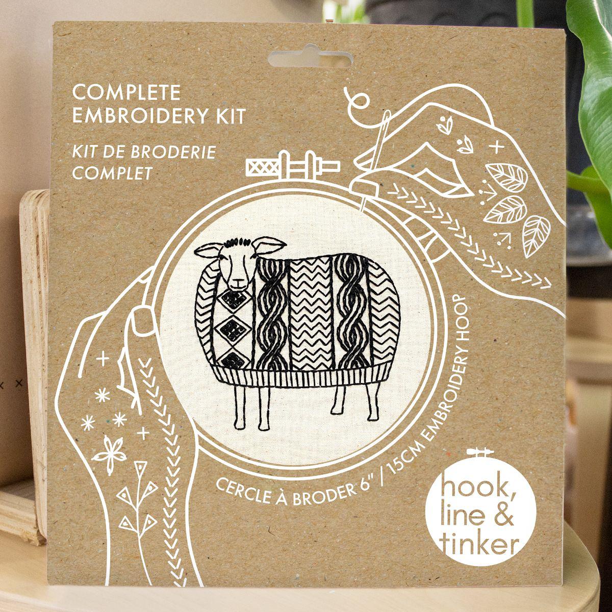 Hook, Line & Tinker-Sweater Weather Embroidery Kit-embroidery kit-gather here online