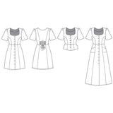 Friday Pattern Company-The Hughes Dress-sewing pattern-gather here online