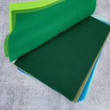 gather here-EcoFi Rainbow Craft Felt Sheets-craft-16 Kelly Green-gather here online